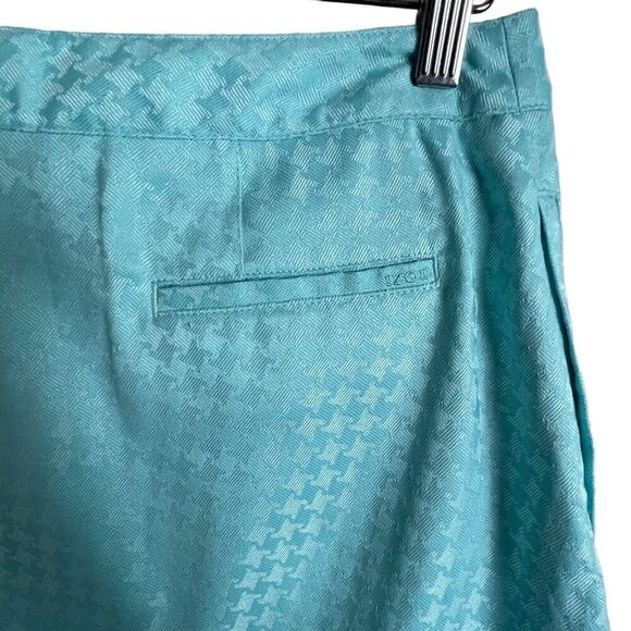 Izod XFG Stretch Teal Houndstooth Skort Skirt Golf Women's Size 6 - Picture 5 of 8